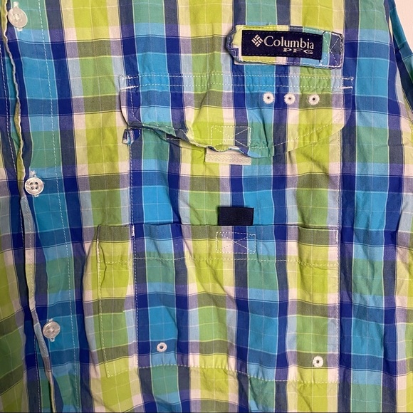 Columbia PFG Super Bonehead Omni Shade Button Up Long Sleeve Collared Shirt L - Picture 5 of 15
